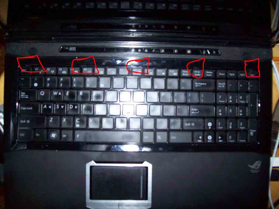 Asus G50 G51 Keyboard Problem Backspace P And 1 Keys Don T Work Defuse Security